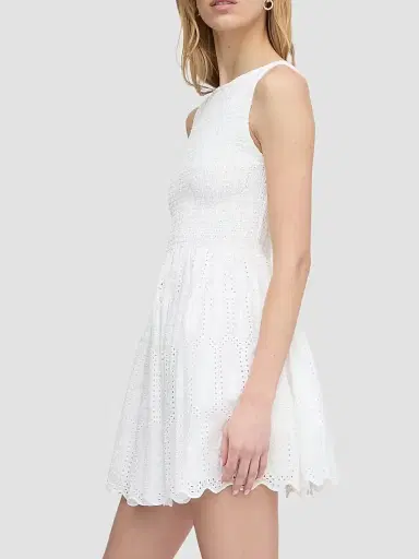 Hill House Home Women's The Cosima Mini Nap Dress - White Trellis Broderie - Size XXL | Thumbnail 2 Hill House Home Women's The Cosima Mini Nap Dress - White Trellis Broderie - Size XXL | Thumbnail 2