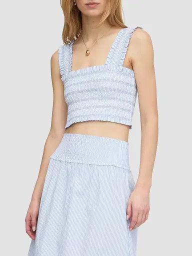 Hill House Home Women's The Azalea Nap Top - Blue White Stripe - Size XL | Thumbnail 2 Hill House Home Women's The Azalea Nap Top - Blue White Stripe - Size XL | Thumbnail 2