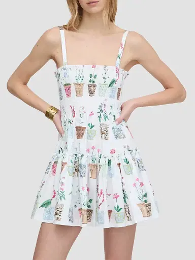 Hill House Home Women's The Seraphina Mini Nap Dress - Flower Pots - Size Medium | Thumbnail 2 Hill House Home Women's The Seraphina Mini Nap Dress - Flower Pots - Size Medium | Thumbnail 2