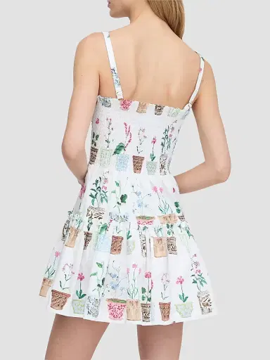 Hill House Home Women's The Seraphina Mini Nap Dress - Flower Pots - Size Medium | Thumbnail 4 Hill House Home Women's The Seraphina Mini Nap Dress - Flower Pots - Size Medium | Thumbnail 4