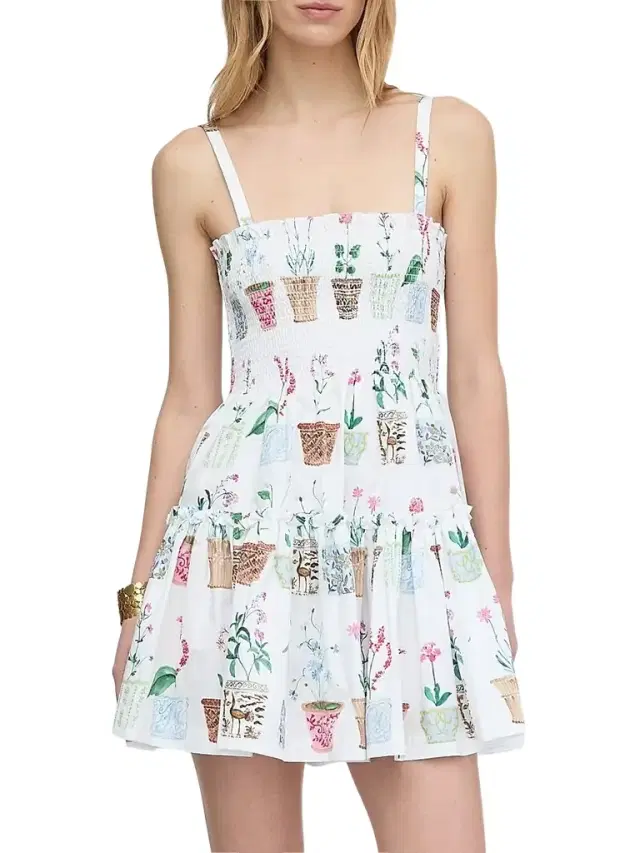 Hill House Home Women's The Seraphina Mini Nap Dress - Flower Pots