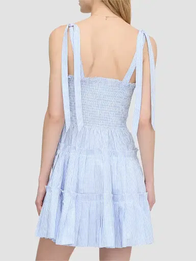 Hill House Home Women's The Ribbon Charlotte Nap Dress - Blue White Stripe - Size XXL | Thumbnail 3