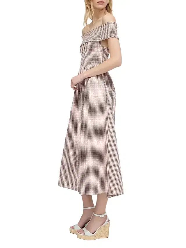 Hill House Home Women's The Marguerite Nap Dress - Cognac Gingham