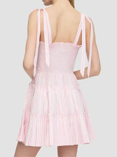 Hill House Home Women's The Ribbon Charlotte Nap Dress - Pink Variegated Stripe - Size XXL | Thumbnail 4