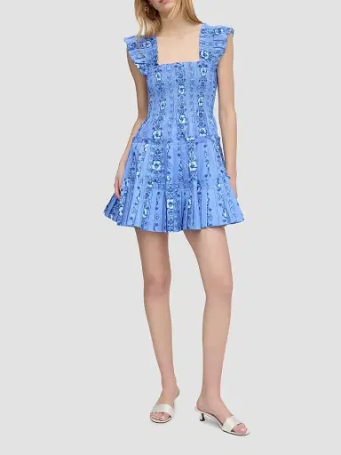 Hill House Home Women's The Charlotte Nap Dress - Blue Arcadia Border - Size XXL | Thumbnail 2