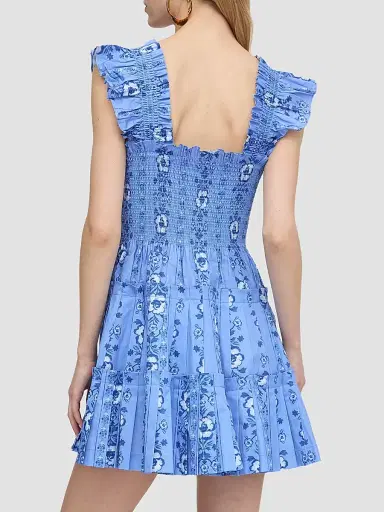 Hill House Home Women's The Charlotte Nap Dress - Blue Arcadia Border - Size XXL | Thumbnail 4