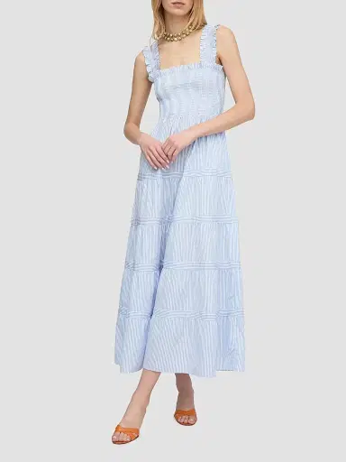 Hill House Home Women's The Goldie Nap Dress - Blue White Stripe - Size XXXS | Thumbnail 5 Hill House Home Women's The Goldie Nap Dress - Blue White Stripe - Size XXXS | Thumbnail 5