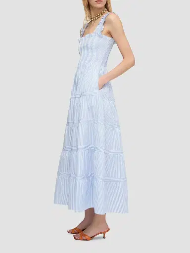 Hill House Home Women's The Goldie Nap Dress - Blue White Stripe - Size XXXS | Thumbnail 6 Hill House Home Women's The Goldie Nap Dress - Blue White Stripe - Size XXXS | Thumbnail 6