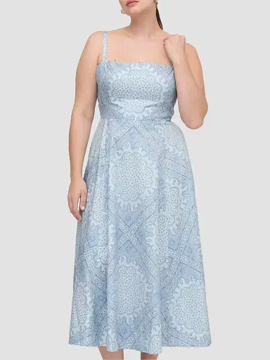 Hill House Home Women's The Margot Dress - Dusty Blue Paisley Scarf - Size XXL | Thumbnail 2 Hill House Home Women's The Margot Dress - Dusty Blue Paisley Scarf - Size XXL | Thumbnail 2