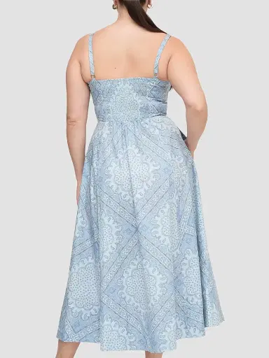 Hill House Home Women's The Margot Dress - Dusty Blue Paisley Scarf - Size XXL | Thumbnail 4 Hill House Home Women's The Margot Dress - Dusty Blue Paisley Scarf - Size XXL | Thumbnail 4