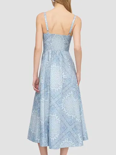 Hill House Home Women's The Margot Dress - Dusty Blue Paisley Scarf - Size XXL | Thumbnail 6 Hill House Home Women's The Margot Dress - Dusty Blue Paisley Scarf - Size XXL | Thumbnail 6