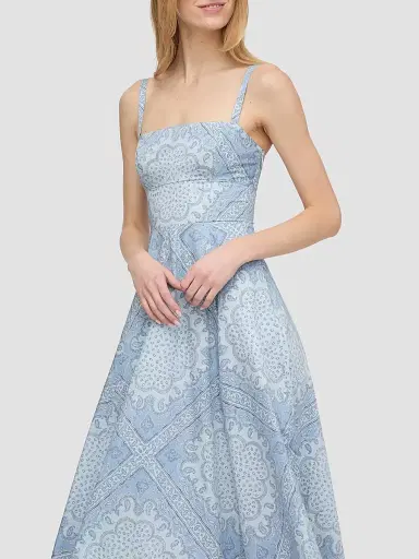 Hill House Home Women's The Margot Dress - Dusty Blue Paisley Scarf - Size XXL | Thumbnail 8 Hill House Home Women's The Margot Dress - Dusty Blue Paisley Scarf - Size XXL | Thumbnail 8