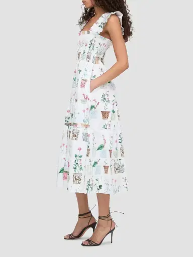 Hill House Home Women's The Ellie Nap Dress - Flower Pots | Thumbnail 2 Hill House Home Women's The Ellie Nap Dress - Flower Pots | Thumbnail 2