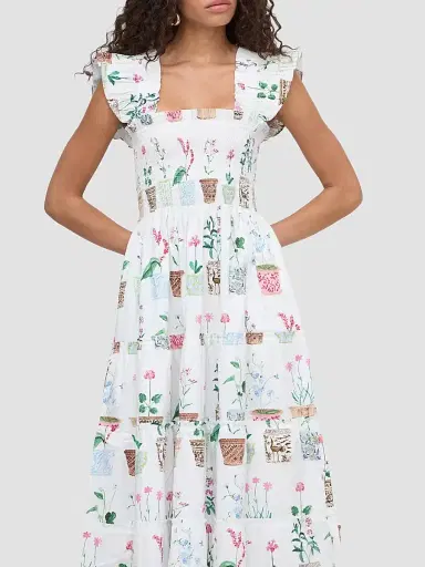Hill House Home Women's The Ellie Nap Dress - Flower Pots | Thumbnail 5 Hill House Home Women's The Ellie Nap Dress - Flower Pots | Thumbnail 5