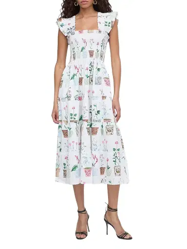 Hill House Home Women's The Ellie Nap Dress - Flower Pots | Thumbnail 1 Hill House Home Women's The Ellie Nap Dress - Flower Pots | Thumbnail 1