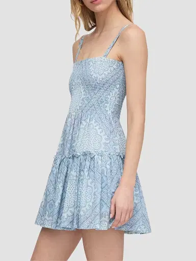 Hill House Home Women's The Seraphina Mini Nap Dress - Dusty Blue Paisley Scarf - Size XXL | Thumbnail 3 Hill House Home Women's The Seraphina Mini Nap Dress - Dusty Blue Paisley Scarf - Size XXL | Thumbnail 3