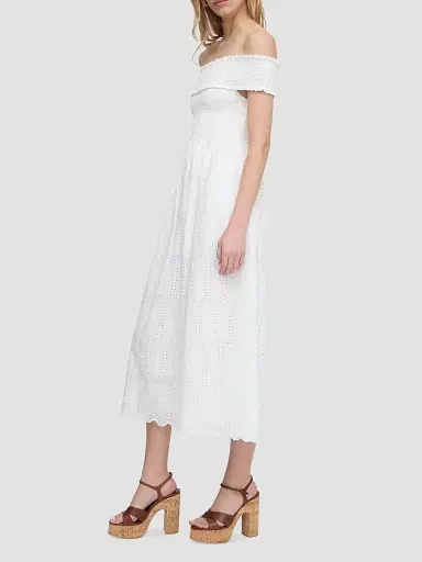 Hill House Home Women's The Marguerite Nap Dress - White Trellis Broderie | Thumbnail 3