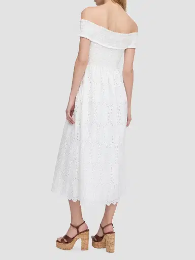 Hill House Home Women's The Marguerite Nap Dress - White Trellis Broderie | Thumbnail 4