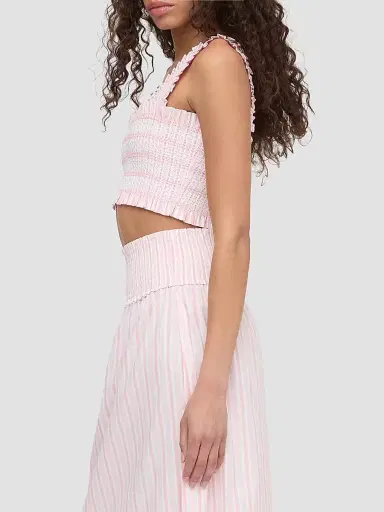 Hill House Home Women's The Azalea Nap Top - Pink Variegated Stripe - Size XXL | Thumbnail 4 Hill House Home Women's The Azalea Nap Top - Pink Variegated Stripe - Size XXL | Thumbnail 4