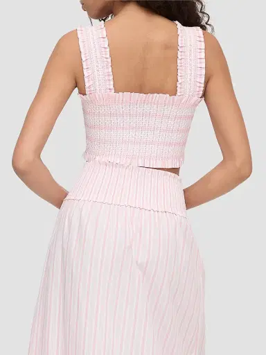 Hill House Home Women's The Azalea Nap Top - Pink Variegated Stripe - Size XXL | Thumbnail 5 Hill House Home Women's The Azalea Nap Top - Pink Variegated Stripe - Size XXL | Thumbnail 5