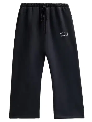 Fear of God Essentials Men's Logo Cotton-Blend Wide-Leg Sweatpants - Vintage Black - Size Large | Thumbnail 1 Fear of God Essentials Men's Logo Cotton-Blend Wide-Leg Sweatpants - Vintage Black - Size Large | Thumbnail 1