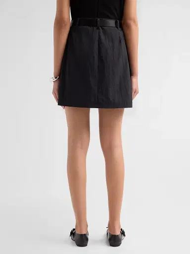 L'Agence Women's Norene Windbreaker Miniskirt - Black - Size 14 | Thumbnail 3 L'Agence Women's Norene Windbreaker Miniskirt - Black - Size 14 | Thumbnail 3