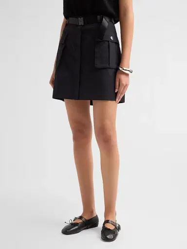 L'Agence Women's Norene Windbreaker Miniskirt - Black - Size 14 | Thumbnail 4 L'Agence Women's Norene Windbreaker Miniskirt - Black - Size 14 | Thumbnail 4
