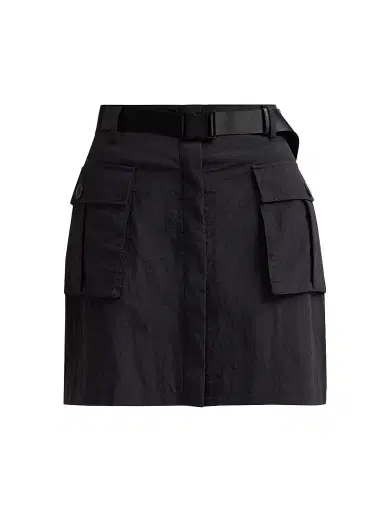 L'Agence Women's Norene Windbreaker Miniskirt - Black - Size 14 | Thumbnail 1 L'Agence Women's Norene Windbreaker Miniskirt - Black - Size 14 | Thumbnail 1