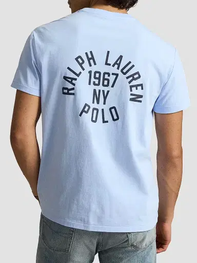 Polo Ralph Lauren Men's Classic-Fit Logo Jersey T-Shirt - Office Blue - Size XXL | Thumbnail 3 Polo Ralph Lauren Men's Classic-Fit Logo Jersey T-Shirt - Office Blue - Size XXL | Thumbnail 3
