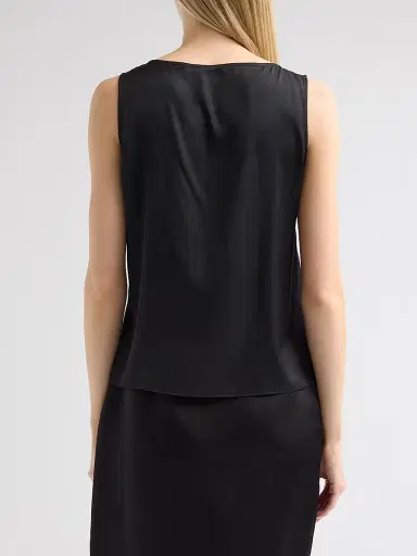 Kobi Halperin Women's Colette Silk-Blend Sleeveless Blouse - Black - Size XL | Thumbnail 3