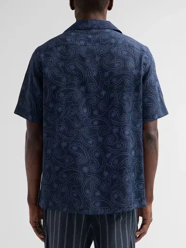 Saks Fifth Avenue Men's COLLECTION Flower Cotton Camp Shirt | Thumbnail 3 Saks Fifth Avenue Men's COLLECTION Flower Cotton Camp Shirt | Thumbnail 3