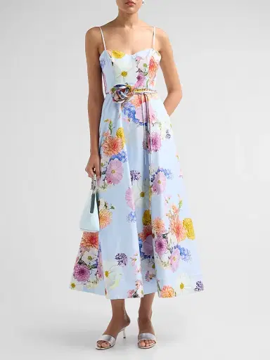 As It May Women's Eirene Floral Tie-Waist Maxi Dress | Thumbnail 2 As It May Women's Eirene Floral Tie-Waist Maxi Dress | Thumbnail 2