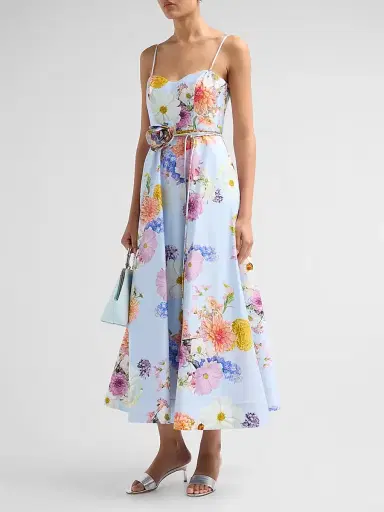 As It May Women's Eirene Floral Tie-Waist Maxi Dress | Thumbnail 3 As It May Women's Eirene Floral Tie-Waist Maxi Dress | Thumbnail 3
