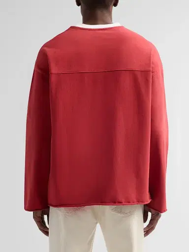 Nahmias Men's Daydreaming Varsity Logo Long-Sleeve Shirt - Ruby - Size XXL | Thumbnail 3
