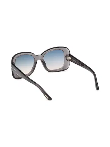 Tom Ford Women's Sandra-02 52MM Square Sunglasses - Grey Turquoise | Thumbnail 4 Tom Ford Women's Sandra-02 52MM Square Sunglasses - Grey Turquoise | Thumbnail 4