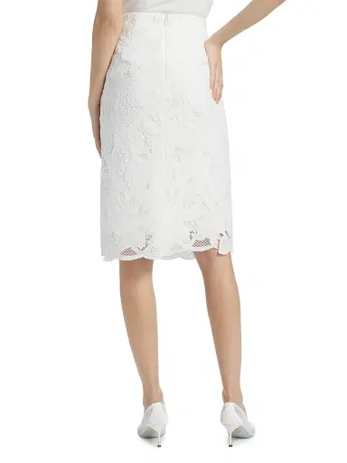 Kobi Halperin Women's Nala Lace Pencil Skirt - White | Thumbnail 5 Kobi Halperin Women's Nala Lace Pencil Skirt - White | Thumbnail 5