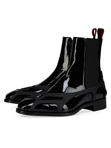 Christian Louboutin Men's Chelsea Gorp Boots - Black - Size 13.5 | Thumbnail 2