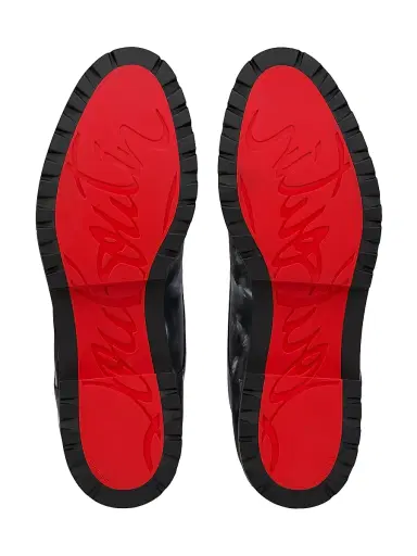 Christian Louboutin Men's Trapman TCT 2 Leather Lace-Up Booties - Black White - Size 13 | Thumbnail 5 Christian Louboutin Men's Trapman TCT 2 Leather Lace-Up Booties - Black White - Size 13 | Thumbnail 5