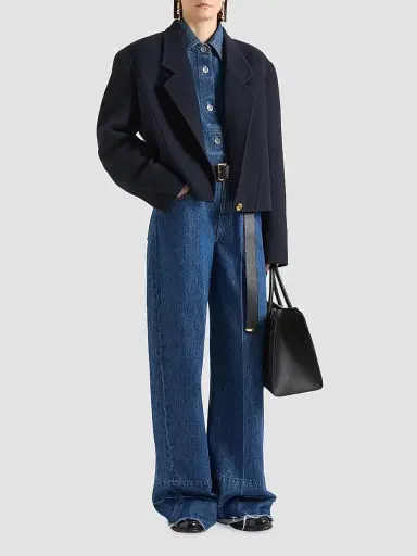 Givenchy Women's Medium Wide Leg Jeans - Medium Blue | Thumbnail 2