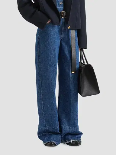 Givenchy Women's Medium Wide Leg Jeans - Medium Blue | Thumbnail 3