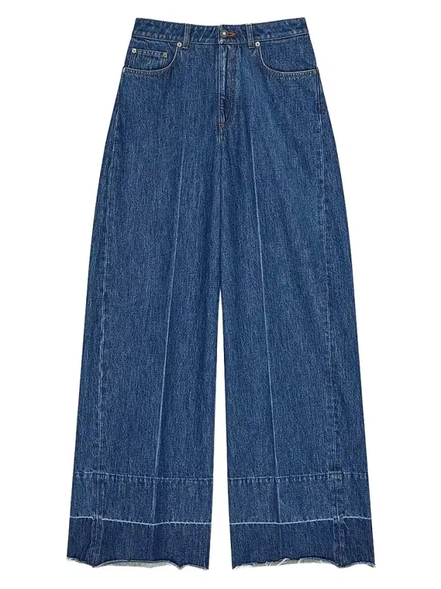 Givenchy Women's Medium Wide Leg Jeans - Medium Blue