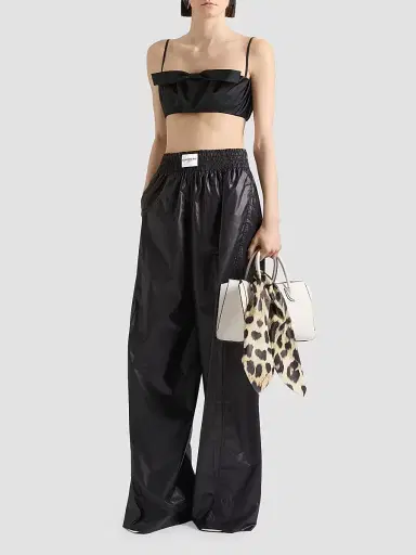 Givenchy Women's Cocoon Elastic-Waist Pants in Technical Poplin | Thumbnail 2 Givenchy Women's Cocoon Elastic-Waist Pants in Technical Poplin | Thumbnail 2