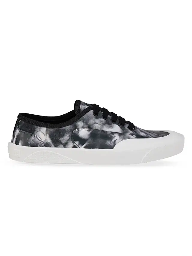 Christian Louboutin Men's Tactical Skate Low-Top Sneakers - Black White