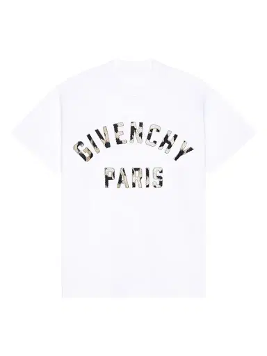 Givenchy Women's T-Shirt in Cotton with Embroidery - White | Thumbnail 1