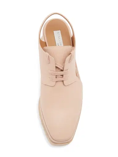 Stella McCartney Women's Elyse 75MM Cut-Out Platform Derby Shoes - Blush - Size 11 | Thumbnail 4