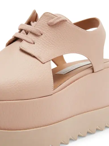 Stella McCartney Women's Elyse 75MM Cut-Out Platform Derby Shoes - Blush - Size 11 | Thumbnail 5