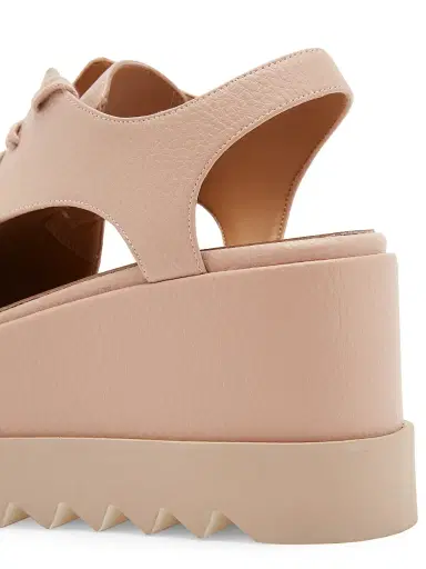 Stella McCartney Women's Elyse 75MM Cut-Out Platform Derby Shoes - Blush - Size 11 | Thumbnail 7