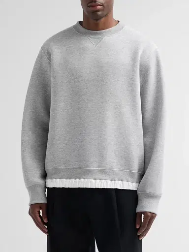 Sacai Men's Sponge Crewneck Sweatshirt | Thumbnail 4 Sacai Men's Sponge Crewneck Sweatshirt | Thumbnail 4