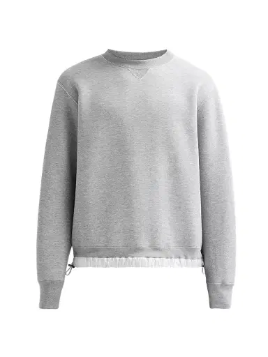 Sacai Men's Sponge Crewneck Sweatshirt | Thumbnail 1 Sacai Men's Sponge Crewneck Sweatshirt | Thumbnail 1