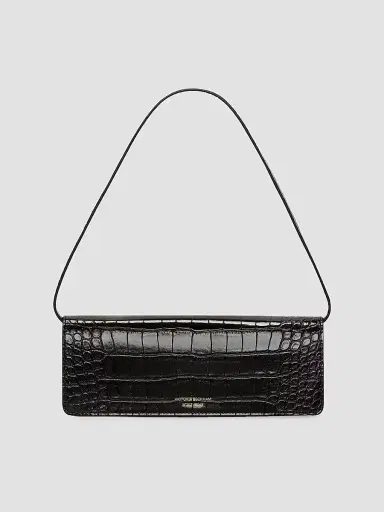 Victoria Beckham Women's Dorian East-West Croc-Embossed Leather Convertible Clutch | Thumbnail 2 Victoria Beckham Women's Dorian East-West Croc-Embossed Leather Convertible Clutch | Thumbnail 2